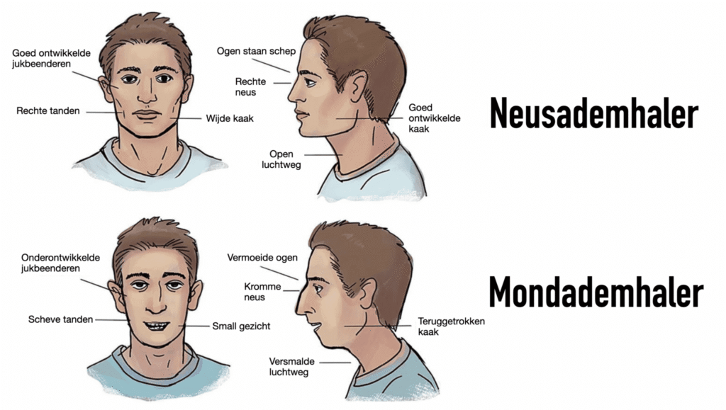 mond vs neusademhaling